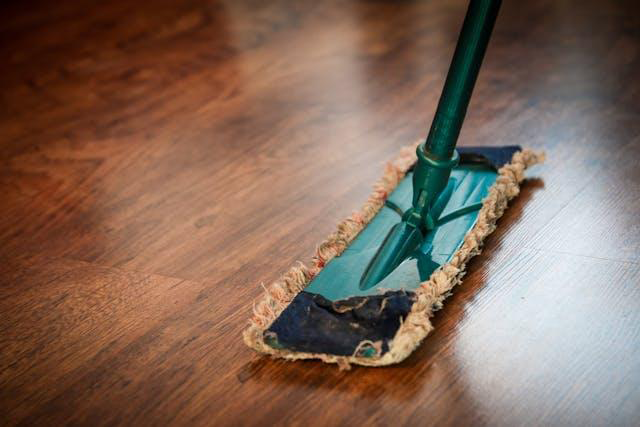 floor being swept